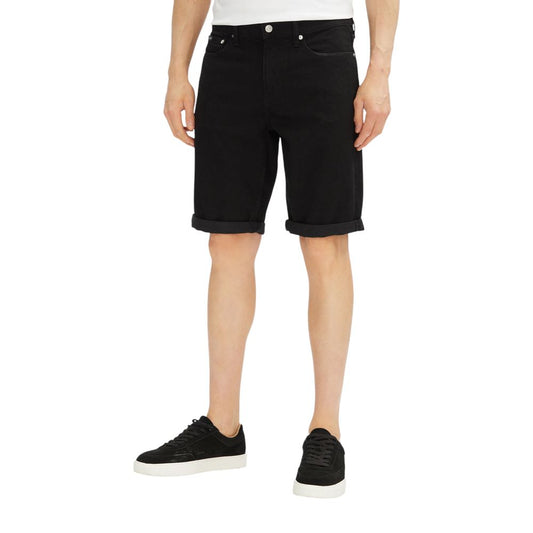 Calvin Klein Jeans Schwarze Baumwoll-Bermudas
