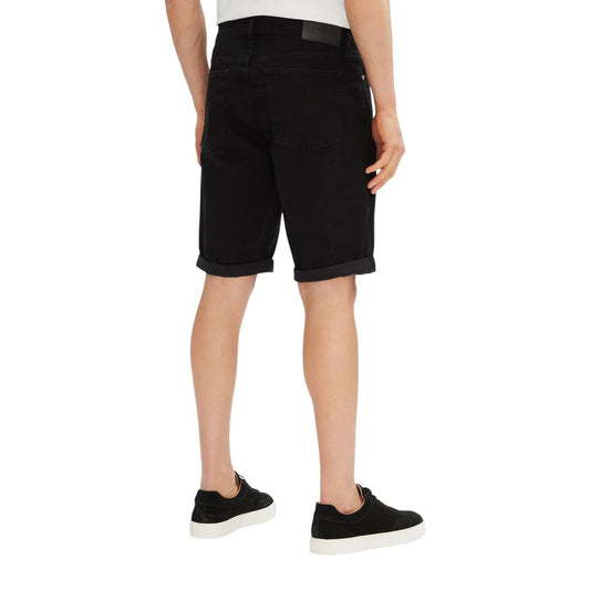 Calvin Klein Jeans Schwarze Baumwoll-Bermudas