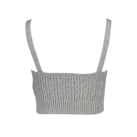 Tommy Hilfiger Gray Cotton Tank Tops