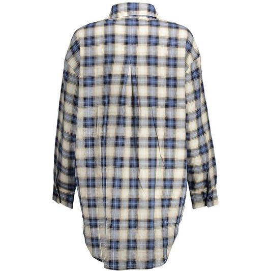 Desigual Blaues Baumwollhemd