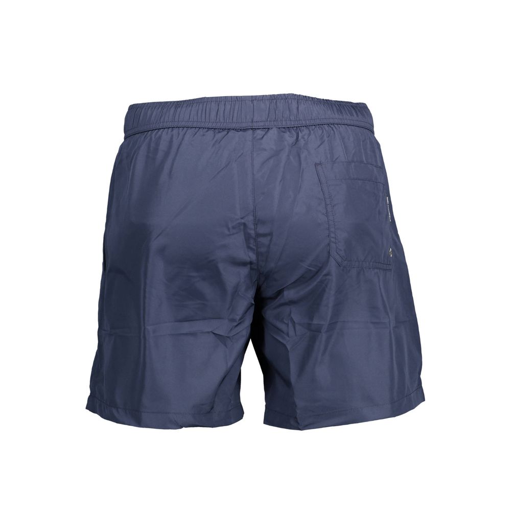 Karl Lagerfeld Blu Polyester Men Swim Boxer