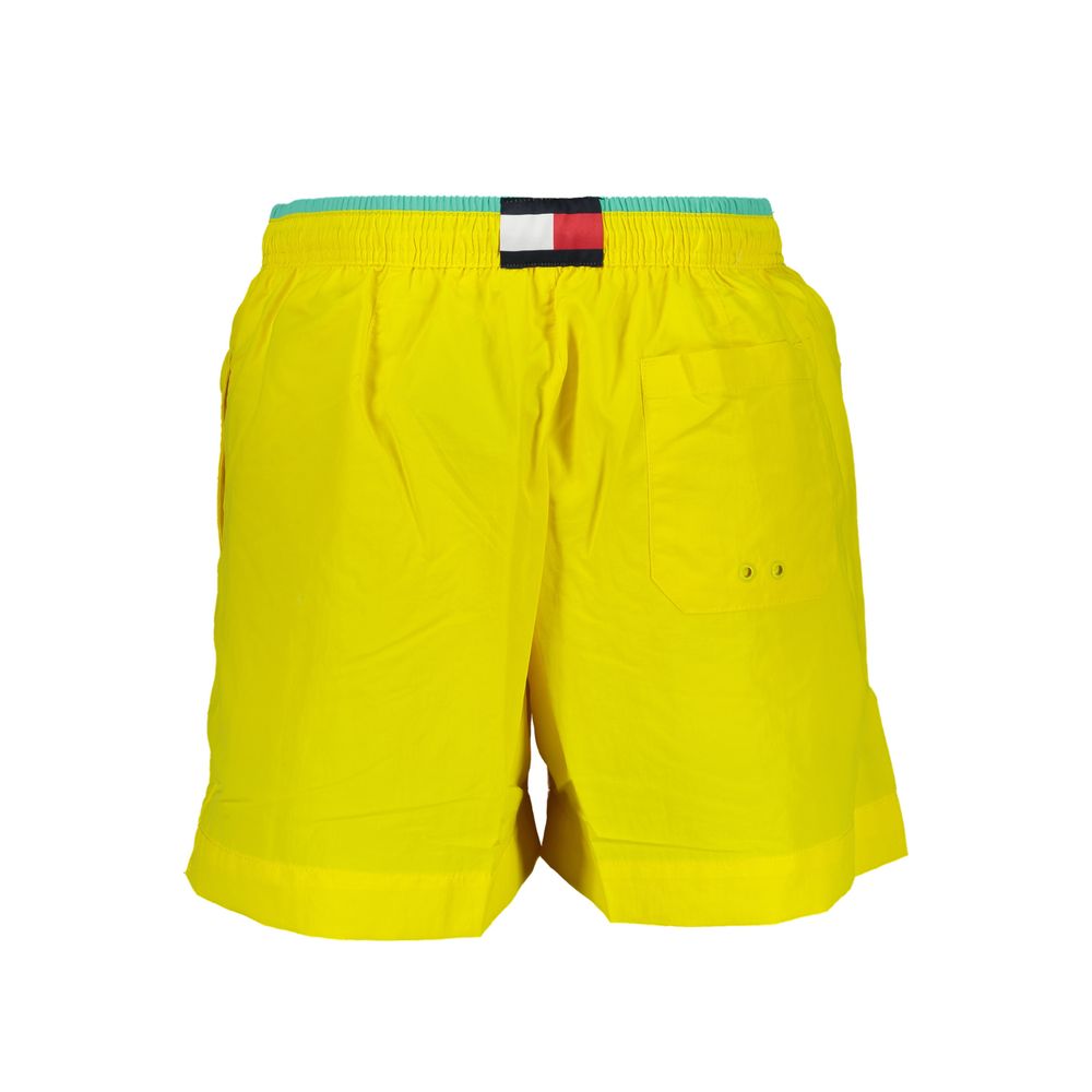 Tommy Hilfiger Giallo Nylon Men's Swim Boxer