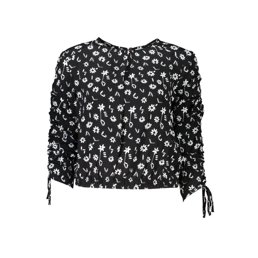 Desigual Schwarzes Viskosehemd