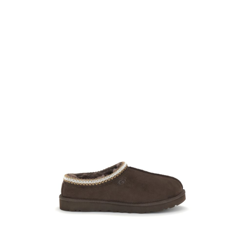 UGG Braune Leder-Pantoletten