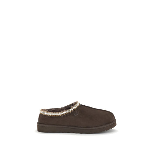UGG Braune Leder-Pantoletten