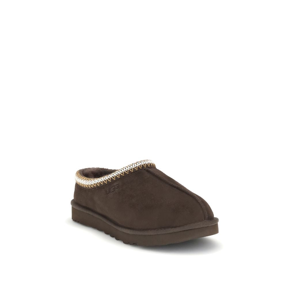 UGG Braune Leder-Pantoletten