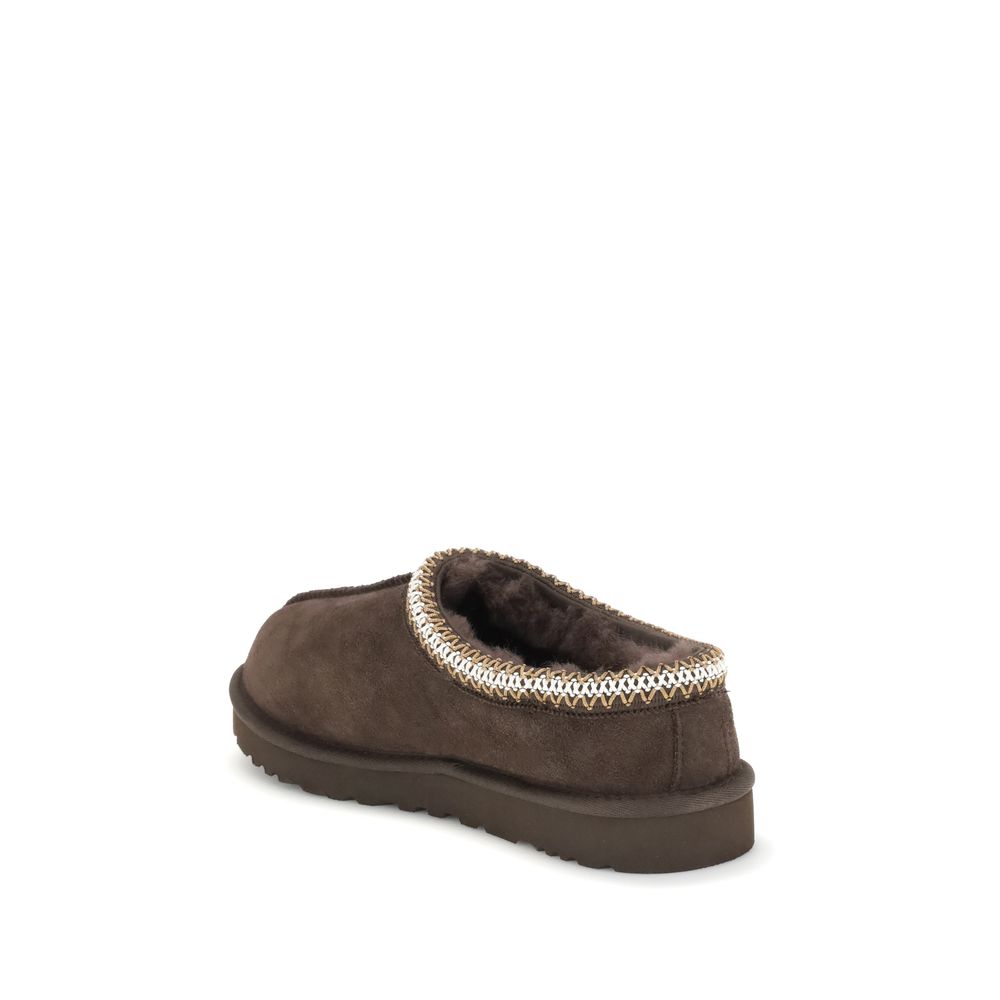 UGG Braune Leder-Pantoletten