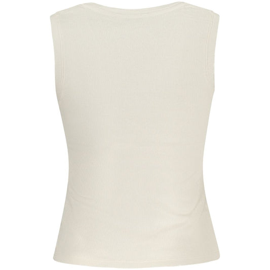 Tommy Hilfiger Beige Cotton Women Tank Top