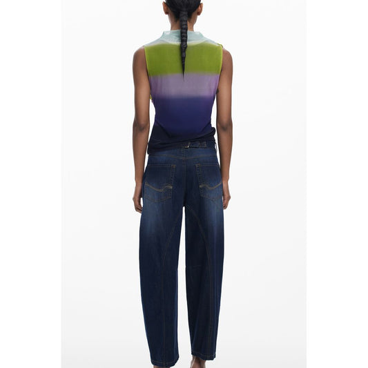 Desigual Grünes Polyester-Tank-Top