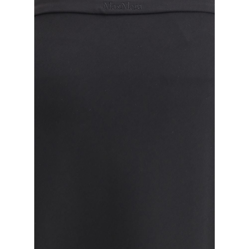Max Mara Black Viscose Long Skirt