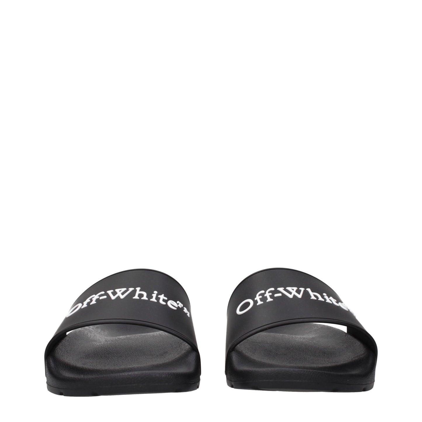 Off-White Schwarz Baumwolle Hausschuhe Sandalen