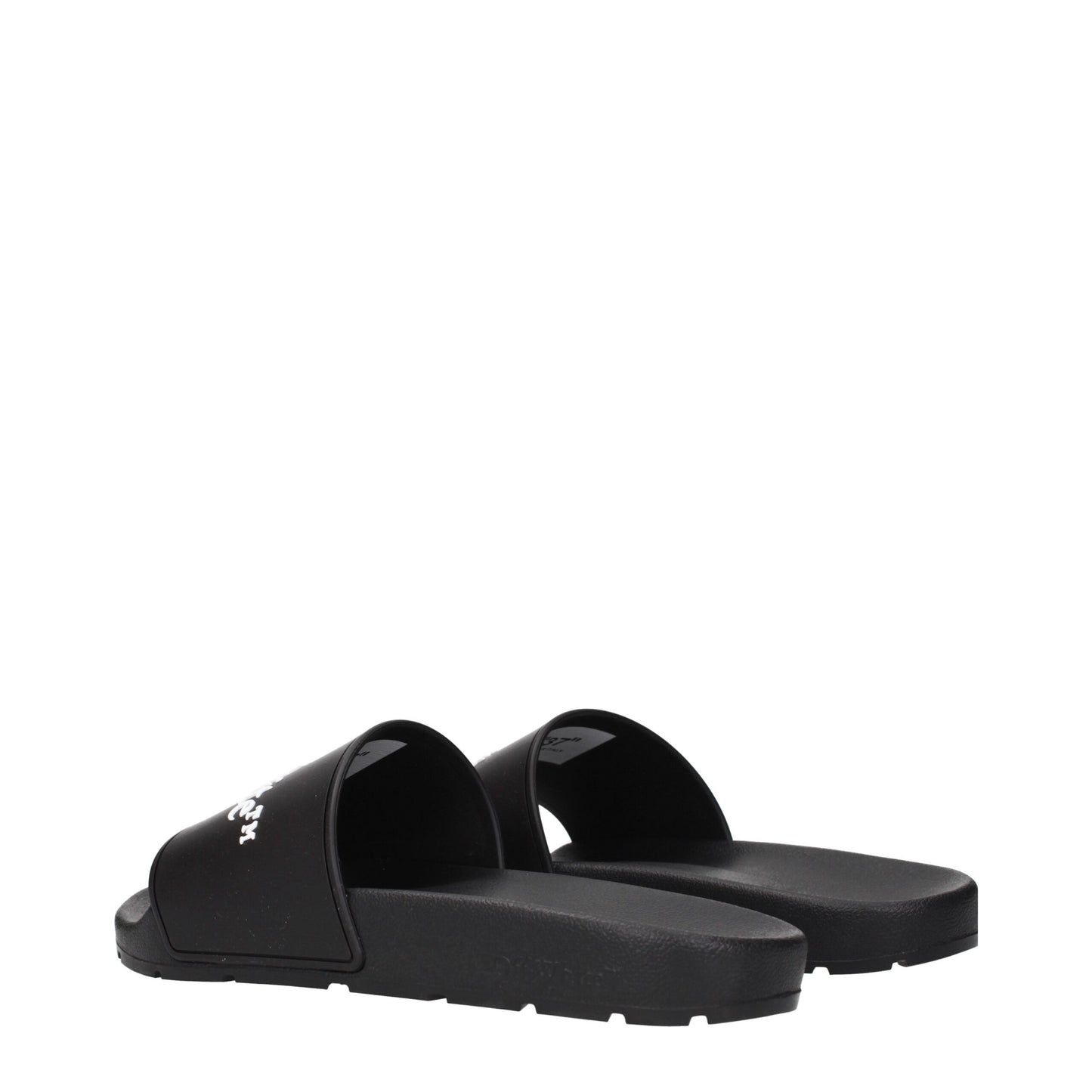 Off-White Schwarz Baumwolle Hausschuhe Sandalen
