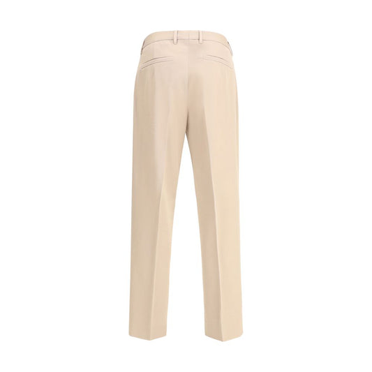 ZEGNA Beige Cotton Dress Pants