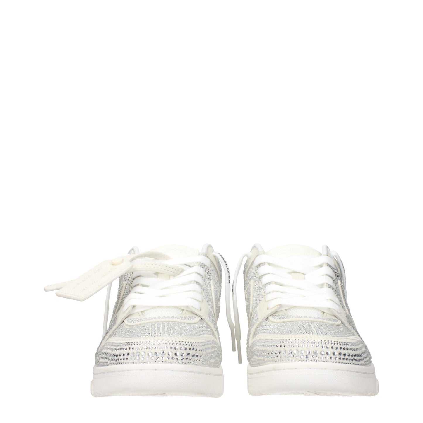 Off-White Beige Leder Low Tops