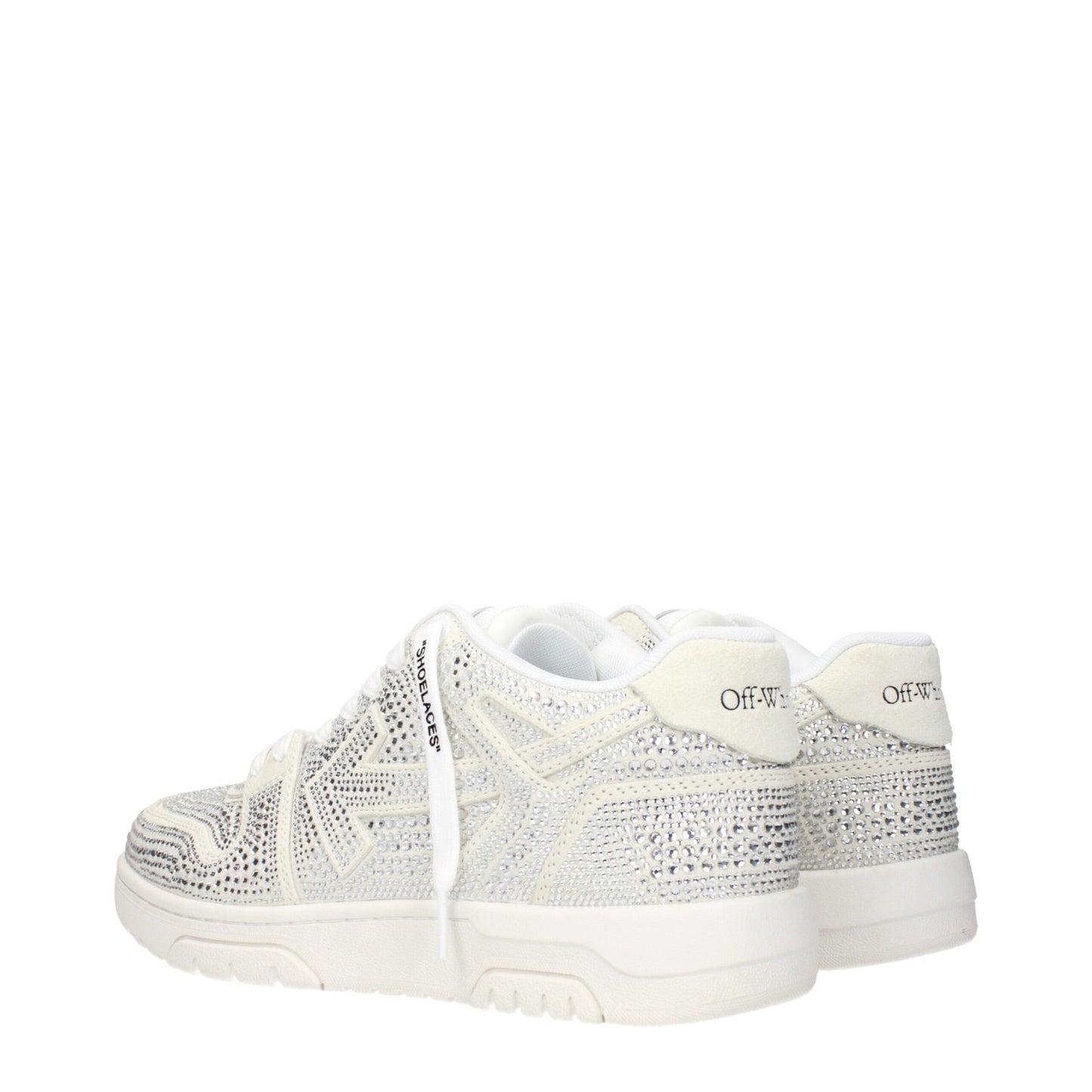 Off-White Beige Leder Low Tops