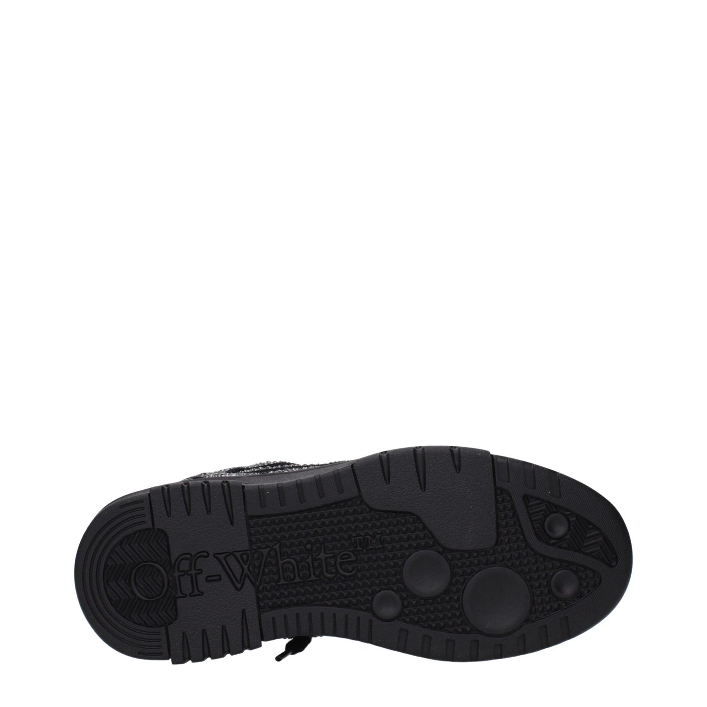 Off-White Schwarze Leder-Sneakers