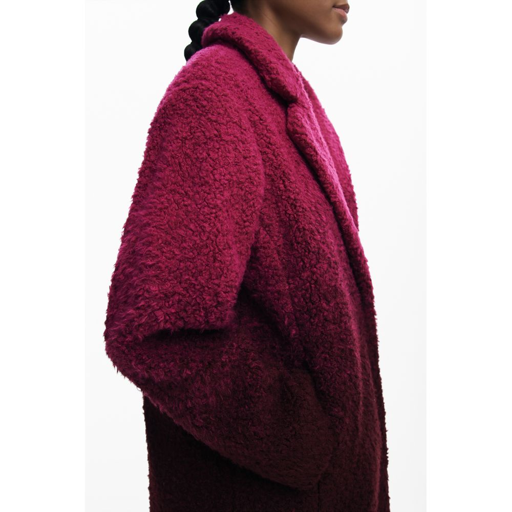 Desigual Rosa Wollmantel für Frauen