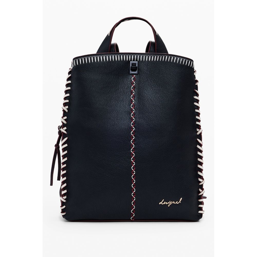 Desigual Schwarzer Polyethylen-Rucksack für Frauen