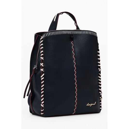 Desigual Schwarzer Polyethylen-Rucksack für Frauen