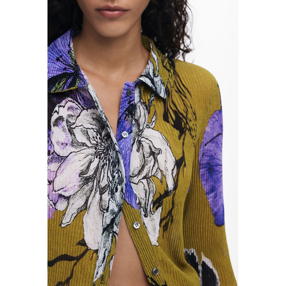 Desigual Grünes Polyester Damenhemd