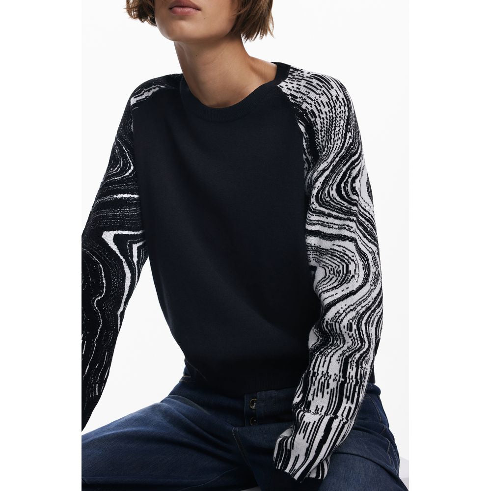 Desigual Schwarzer Polyester Damen Pullover