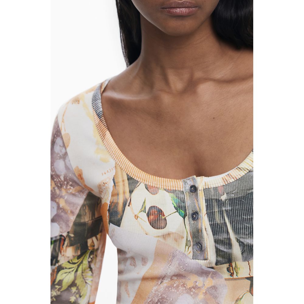 Desigual Beige Polyester Damen Kleid