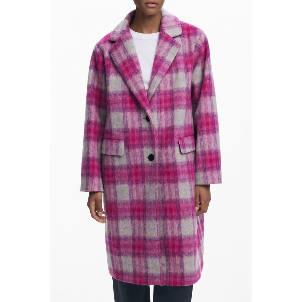 Desigual Rosa Wollmantel für Frauen