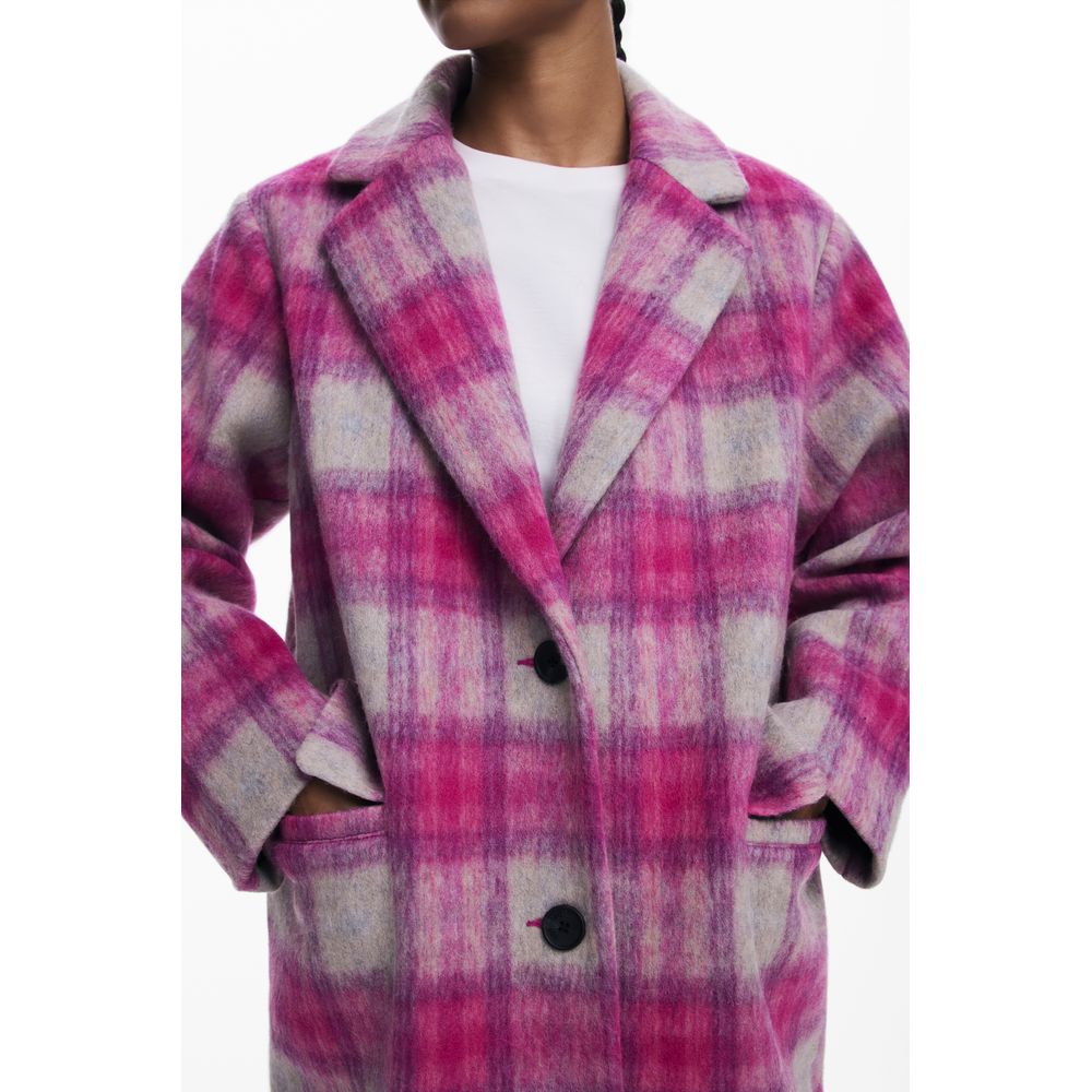 Desigual Rosa Wollmantel für Frauen