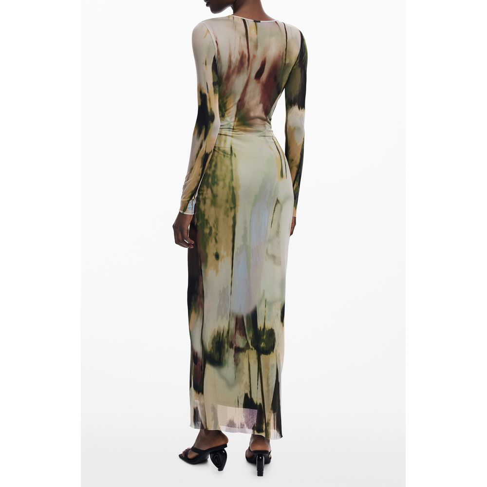 Desigual Grünes Polyesterkleid für Frauen