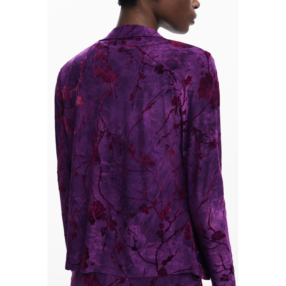 Desigual Lila Polyester Damen Shirt