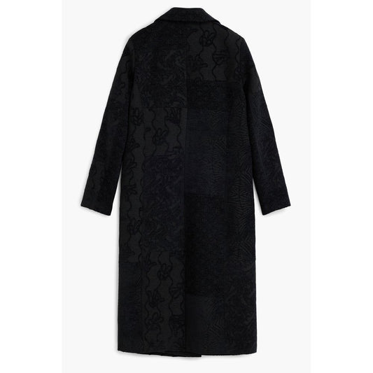Desigual Black Polyester Women Coat