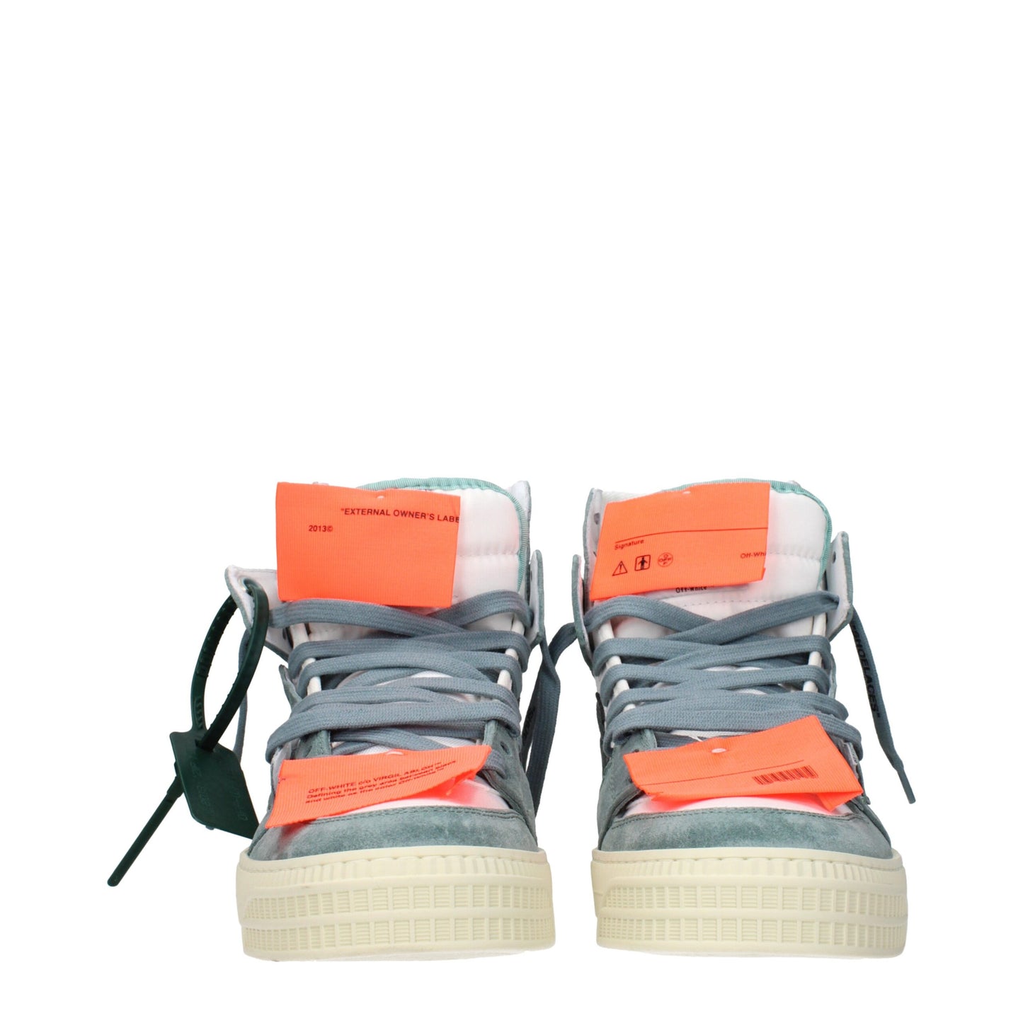 Off-White Weiße Stoff-High-Tops