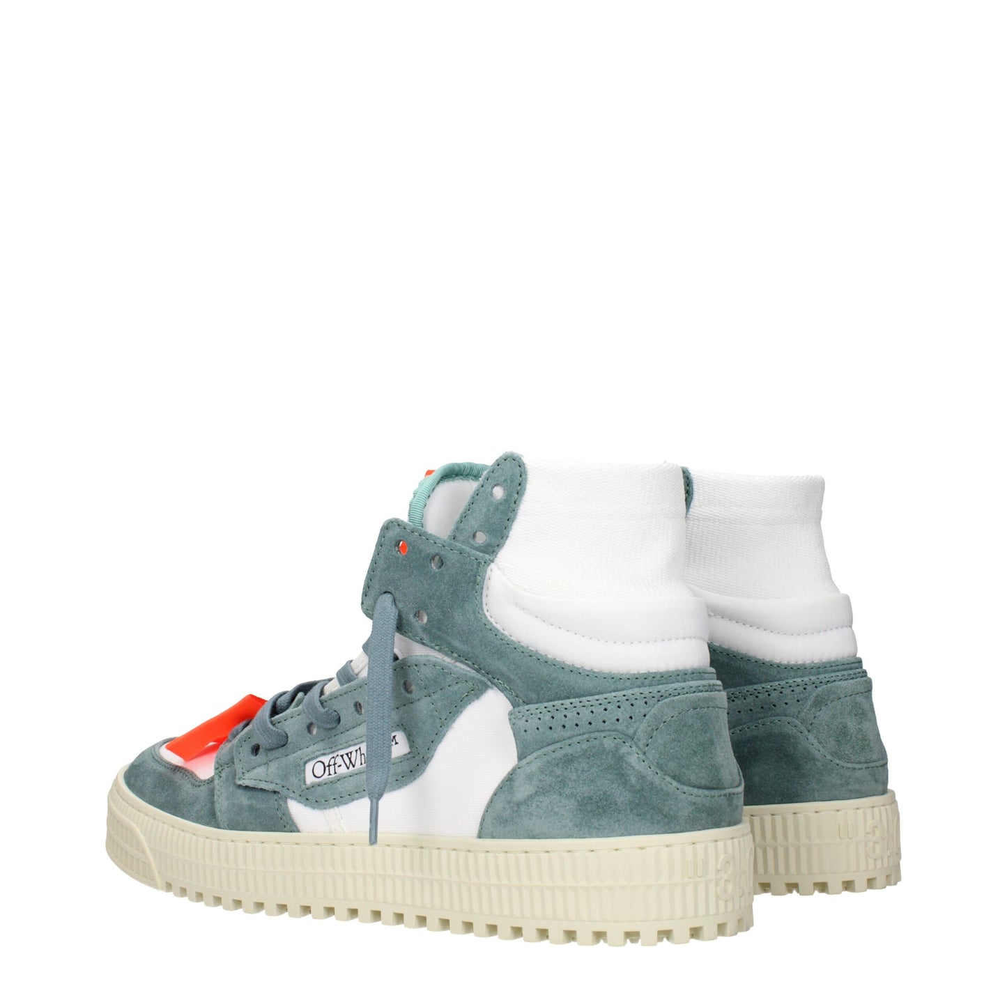 Off-White Weiße Stoff-High-Tops