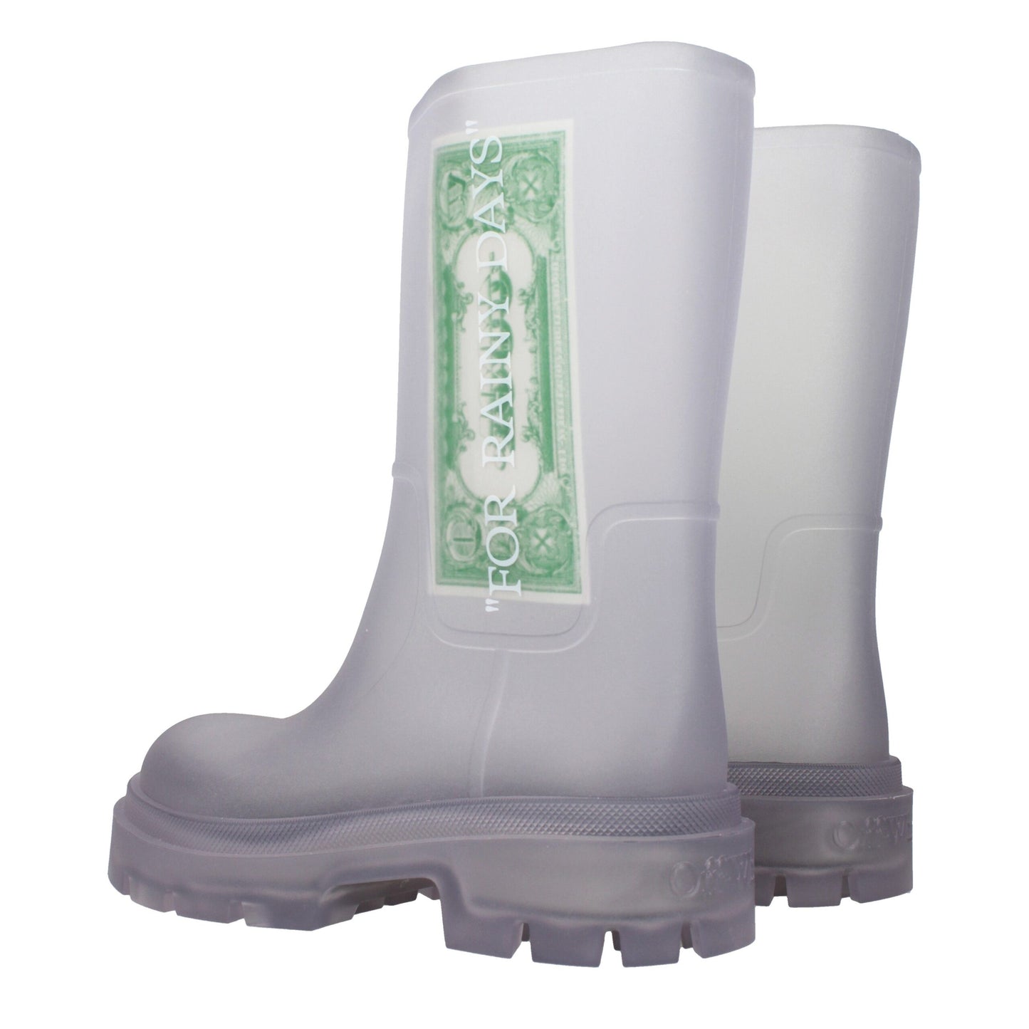Off-White Transparente Pvc-Stiefeletten