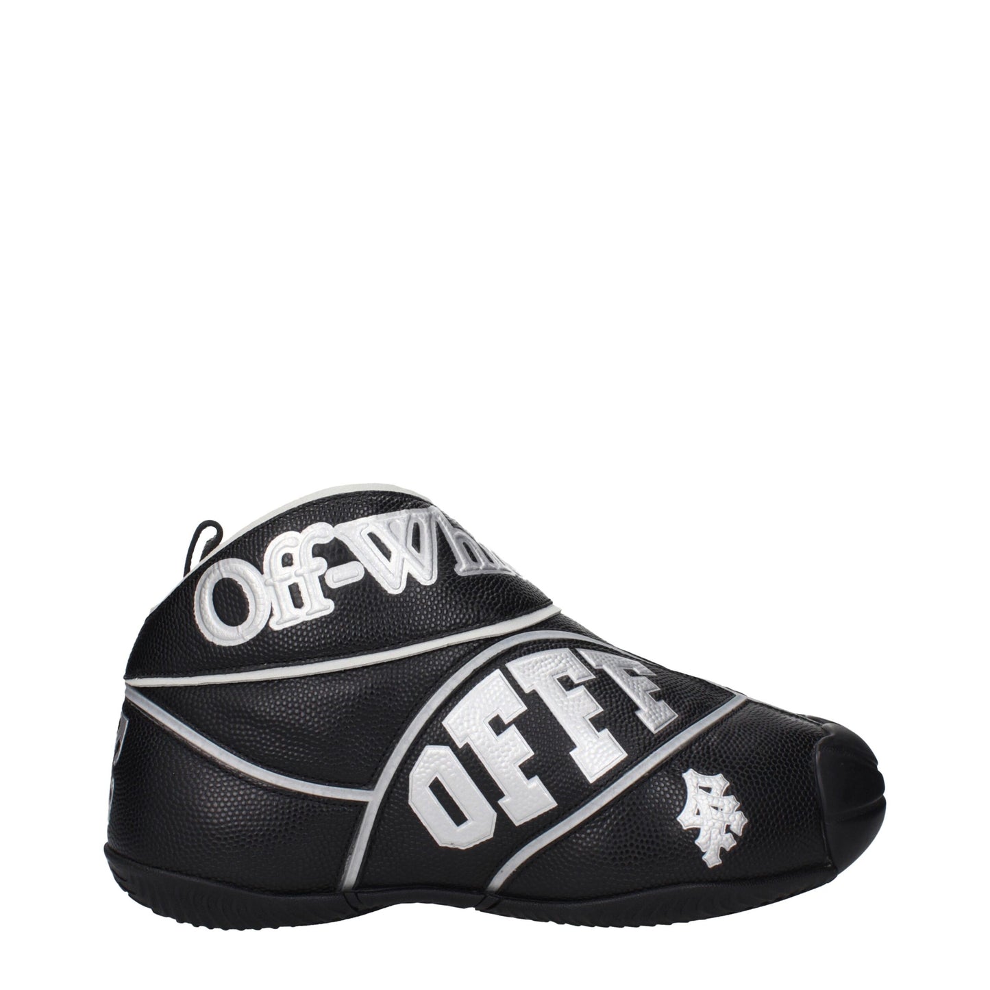 Off-White Schwarze Leder-High-Tops