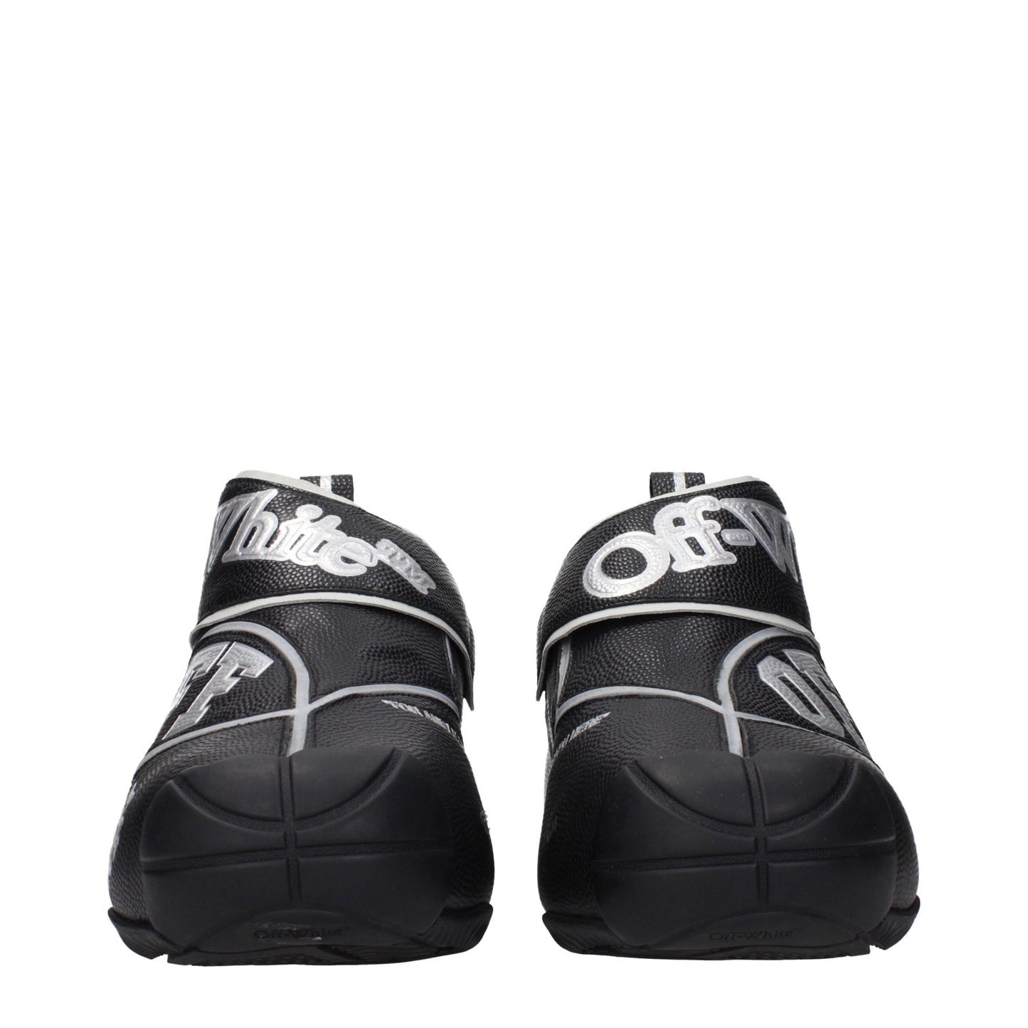 Off-White Schwarze Leder-High-Tops