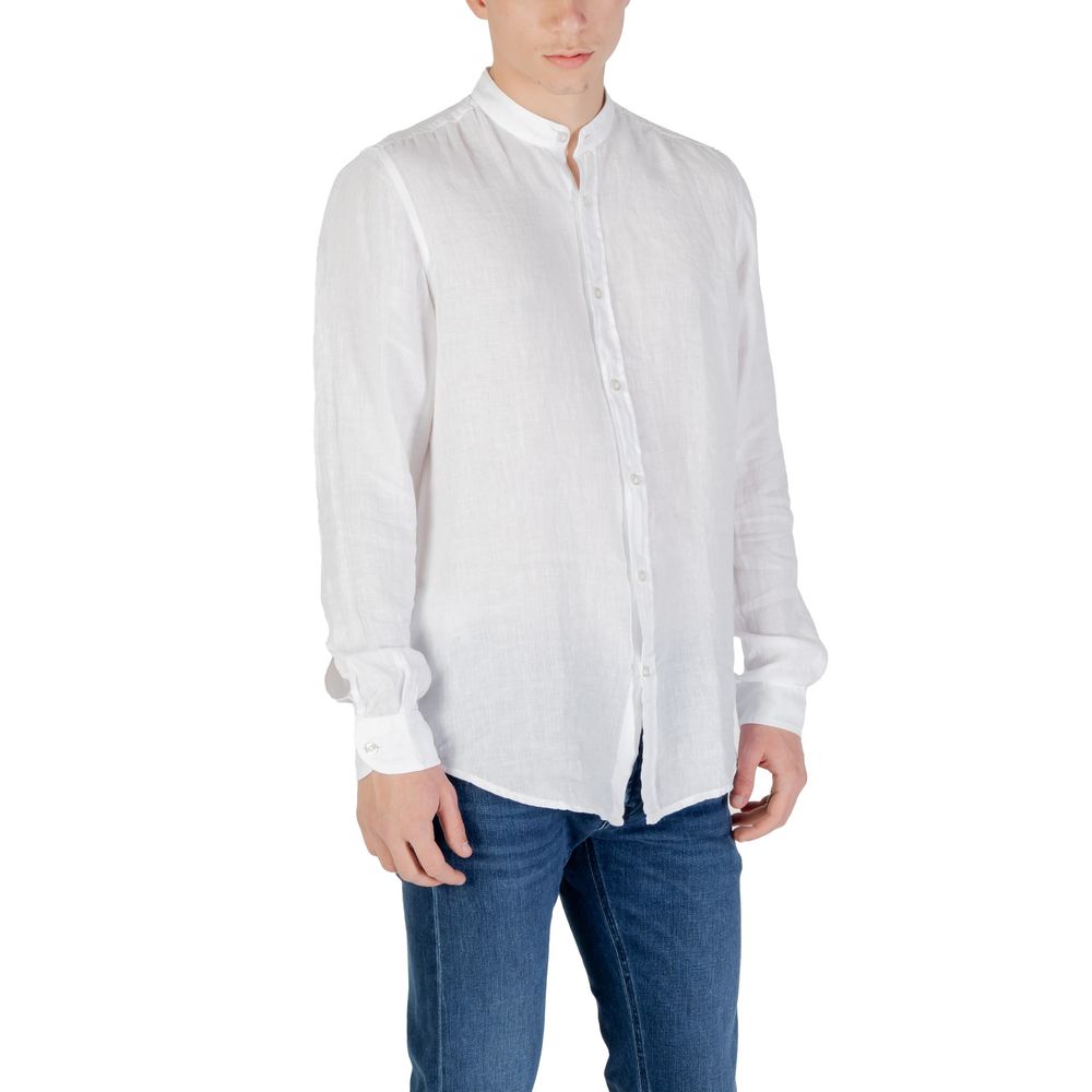 Hugo Boss Weißes Leinenhemd