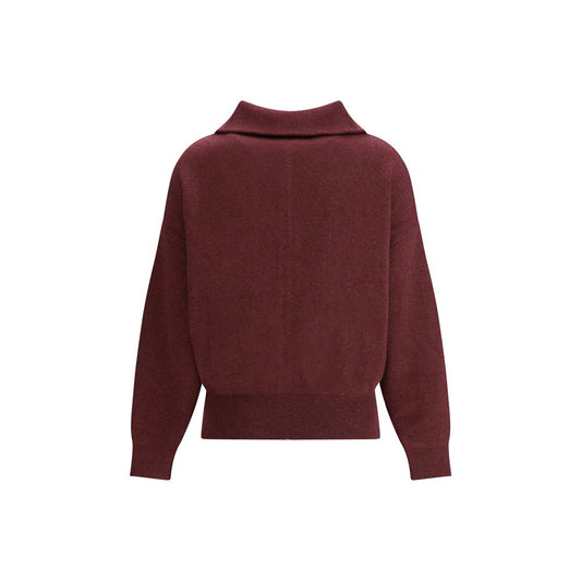 Marant Etoile Bordeaux Cotton Cardigan