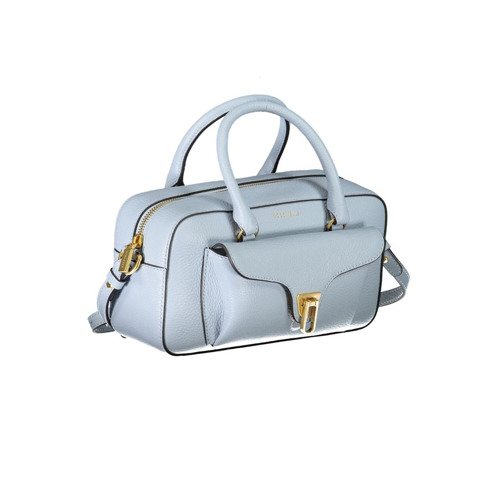 Coccinelle Blue Leather Handbag