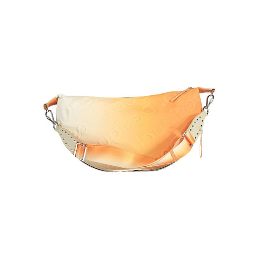 Desigual Orangefarbene Polyethylen-Handtasche
