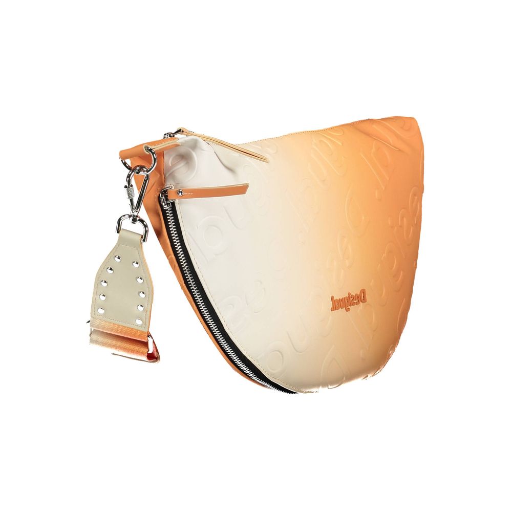 Desigual Orangefarbene Polyethylen-Handtasche