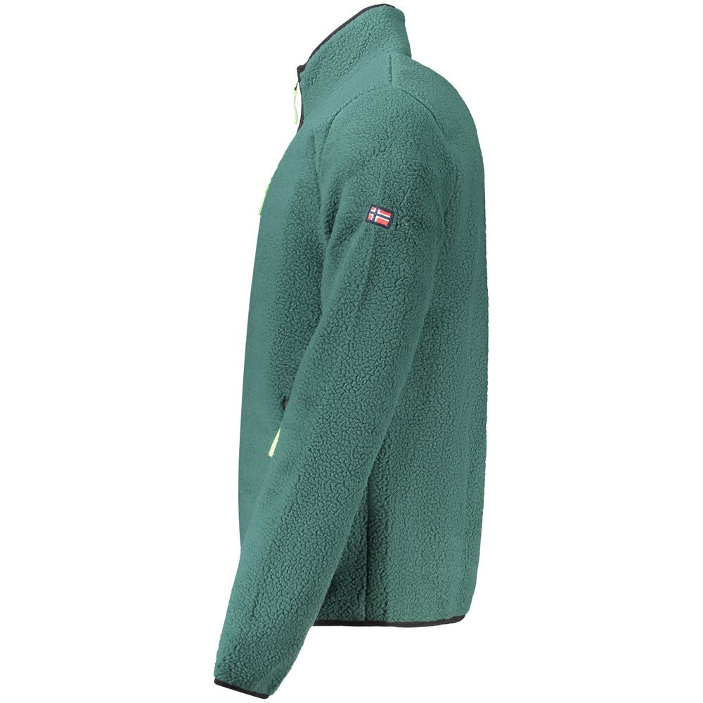 Norway 1963 Grüner Polyester-Pullover für Männer