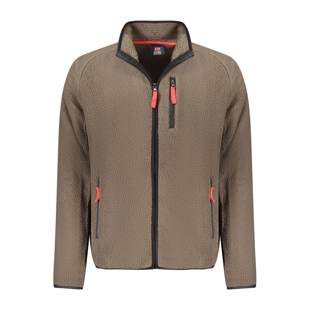 Norway 1963 Brauner Polyester Pullover für Männer