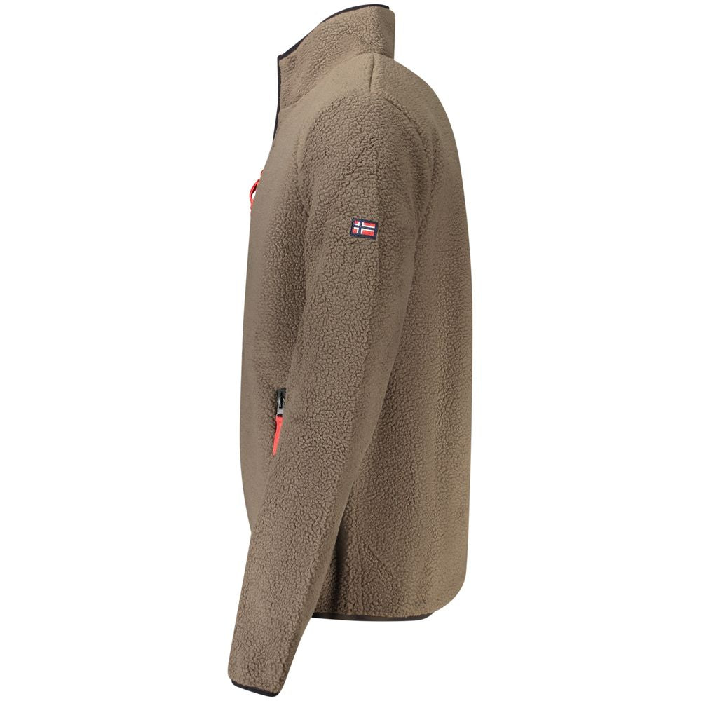 Norway 1963 Brauner Polyester Pullover für Männer