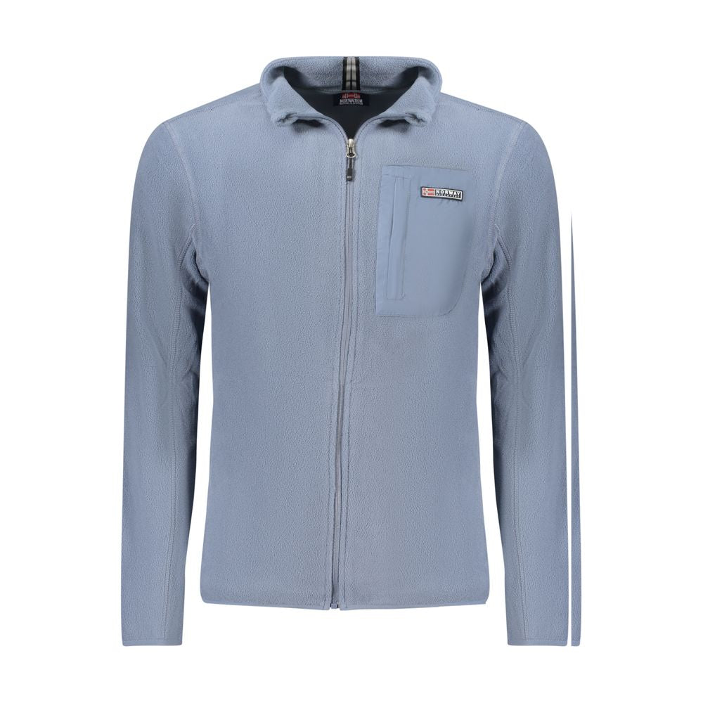 Norway 1963 Blauer Polyester-Pullover für Männer