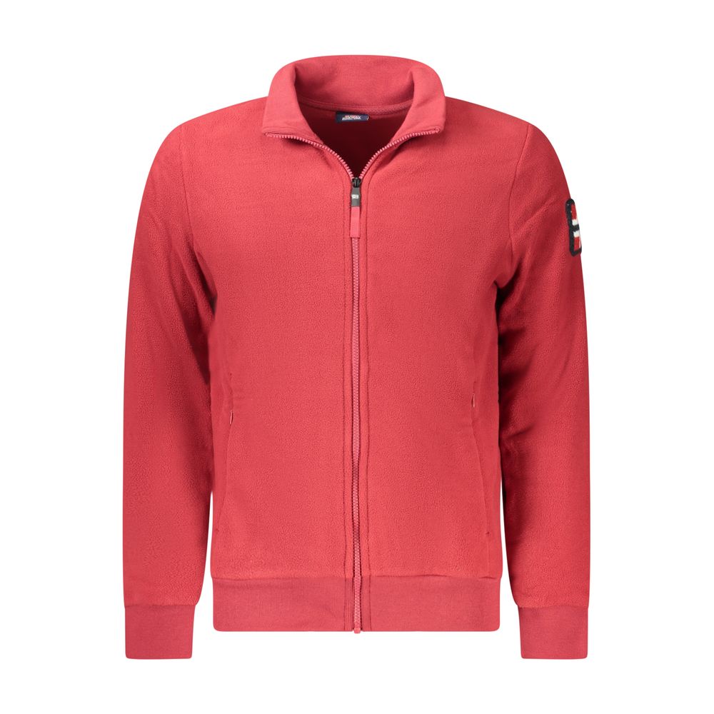 Norway 1963 Roter Polyester-Pullover für Männer
