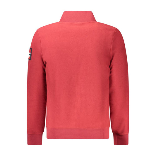 Norway 1963 Roter Polyester-Pullover für Männer