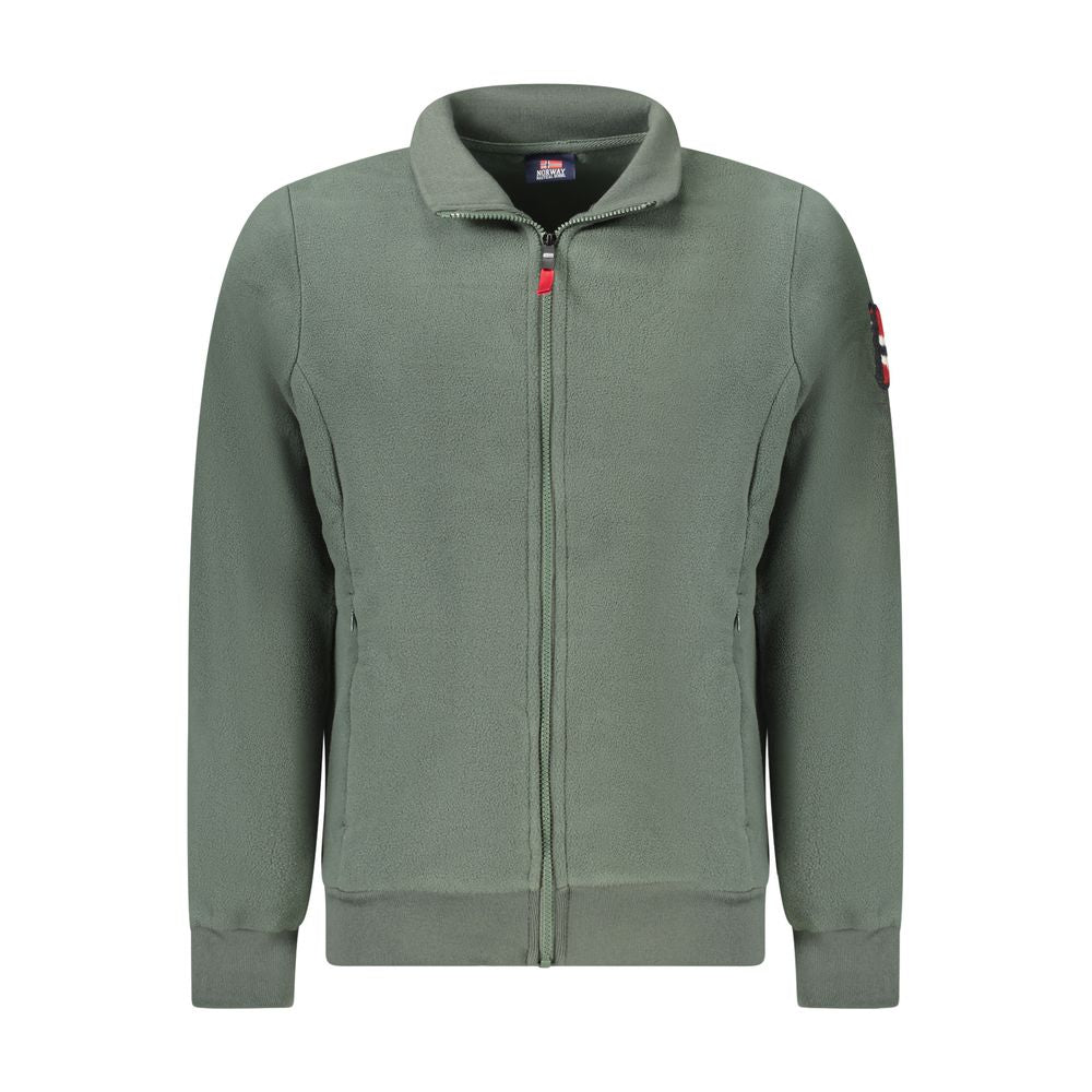 Norway 1963 Grüner Polyester-Pullover für Männer