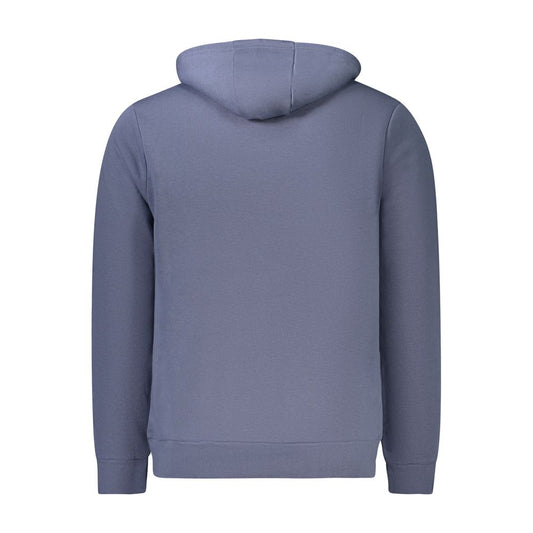 Norway 1963 Blauer Baumwollpullover mit Kapuze für Männer