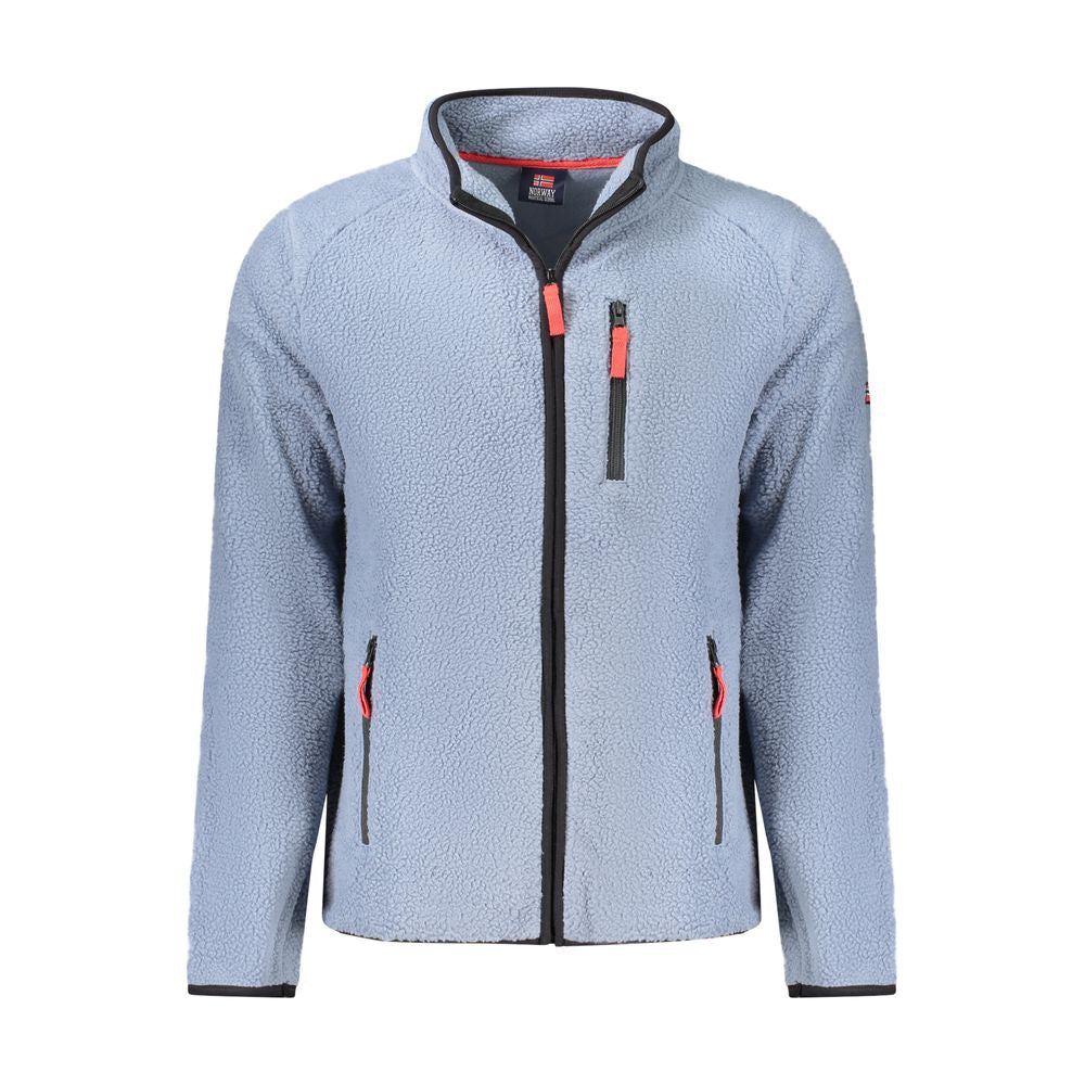 Norway 1963 Blauer Polyester-Pullover für Männer